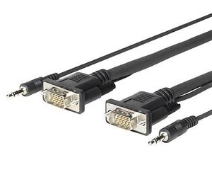 Vivolink PROVGAMCS1.8 câble vidéo et adaptateur 1,8 m VGA (D-Sub) + 3,5 mm Noir