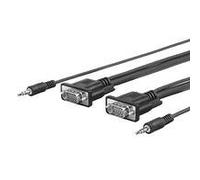 VivoLink provgamcs4.6 4.6 m VGA (D-Sub) + 3.5 mm VGA (D-Sub) + 3.5 mm Noir câble vga - Câbles VGA (VGA (D-Sub) + 3.5 mm, VGA (D-Sub) + 3.5 mm, Masculin, Masculin, Droit, Droit)