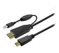 Vivolink PROUSBCHDMIUSBB7.5 câble USB USB 3.2 Gen 1 (3.1 Gen 1) 7,5 m USB C Noir