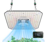 VIVOSUN AeroLight A100 Spectre accordé, lumière LED de Croissance 100 W avec Ventilateur de Circulation intégré et Driver Growhub E42A, Compatible avec App et E25