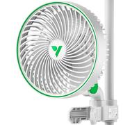 VIVOSUN AeroWave E6 Ventilateur de tente de culture de 15,2 cm, moteur EC, contrôle Wi-Fi intelligent, ventilateur à clip oscillant automatique breveté aux États-Unis, résistant aux intempéries, IP-54
