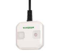 VIVOSUN Capteur 4-en-1 Température & Humidité avec CO₂ et Lumière, Surveillance VPD, Haute Précision, Compatible GrowHub E42 pour Tente de Culture & Plantes d’Intérieur