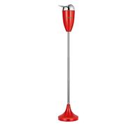 VIVOSUN Cendrier à poser au sol, cendrier d'extérieur avec couvercle en acier inoxydable, hauteur réglable de 54,6 cm à 88,9 cm, pour la maison, la terrasse, rouge