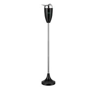 VIVOSUN Cendrier d'extérieur sur pied avec couvercle en acier inoxydable, hauteur réglable de 54,6 cm à 88,9 cm pour la maison, la terrasse, noir