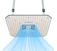 VIVOSUN Lampe LED de Culture 100W à Spectre Complet avec Ventilateur de Circulation Intégré, Compatible avec App & E42A/E25 AeroLight A100SE pour Growzelt 90x90cm