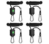 VIVOSUN Lot de 2 Cintres Réglables pour Lampe de Culture à Cliquet 1/8 Pouces Cintre en Corde avec Engrenages en Métal Renforcés 8 Pieds. Corde Longue Capacité de 68 kg pour Tente de Culture& Filtres