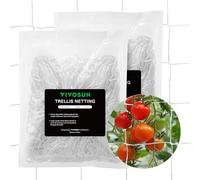 VIVOSUN Lot de 2 filets de jardin en polyester robuste avec maille carrée pour plantes grimpantes, légumes, fruits et fleurs 1,5 x 9,1 m