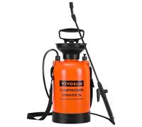 VIVOSUN Pulvérisateur à Pression 5L, Pulvérisateur à Pompe avec buse d'eau réglable, Sangle de Transport, Valve de décompression, Conception de Fermoir, pour Les pelouses, Les Plantes et Le Nettoyage