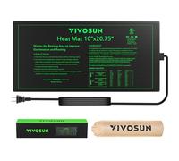 VIVOSUN Tapis Chauffant pour Semis 25x52cm, Tapis Chauffant étanche Certifié UL et MET pour Intérieur Serre Germination Hydroponique, Jardin Intérieur