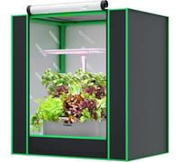 VIVOSUN Tente de Culture Petite 50x36x54cm, Tente de Culture Mini avec Mylar Hautement Réfléchissant, Design de Fond Scellé, Fenêtre de Ventilation et Trou de Passage de Câble