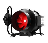 VIVOSUN Ventilateur tubulaire, 150 mm, 663 m³/h, moteur EC avec régulateur de vitesse, silencieux, ventilateur tubulaire R6, pour intérieur, boîte de culture, tente de culture et serre hydroponique
