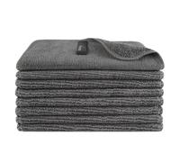 VIVOTE Lot de 8 chiffons de nettoyage réutilisables en microfibre - Super absorbants - Lavables - Pour la cuisine - 20 x 20 cm - Gris