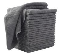 VIVOTE Torchons de Cuisine,Chiffons de Nettoyage en Microfibre, Serviettes de Cuisine Vaisselle,Torchons à Vaisselle,Doux Absorbant non Pelucheux,Chiffon de Nettoyage Domestique,20 Pcs,30x30cm,Gris