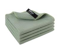 VIVOTE Torchons de Cuisine en Microfibre, Serviettes de Cuisine Vaisselle, séchage Rapide Chiffon de Nettoyage Non Pelucheux 33 cm X 33 cm 4 pcs