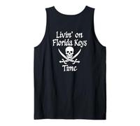 Vivre à l'heure des Florida Keys | Pirate Skull Florida Keys Débardeur