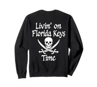Vivre à l'heure des Florida Keys | Pirate Skull Florida Keys Sweatshirt