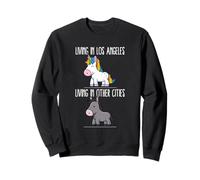 Vivre à Los Angeles Angeleno Pride California Unicorn Love Sweatshirt