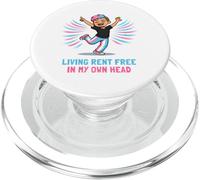 Vivre à louer Gratuitement dans sa Propre tête Trans Pride Month LGBTQ PopSockets PopGrip pour MagSafe