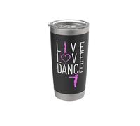 Vivre aimer danser il faut danser la vie Danse de la passion Gobelet isotherme en acier inoxydable double paroi
