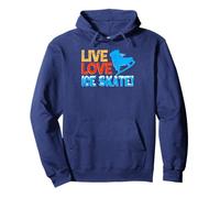 Vivre Aimer Patiner Motivation pour Fans De Glace Sweat à Capuche