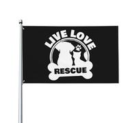 Vivre, Aimer, Sauver Drapeau Décoratif Drapeaux Double Face Décoration Bannière 90X150Cm Pour Toutes Les Saisons Dortoirs Anniversaires