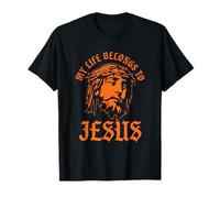 Vivre avec Jésus-Christ Religion Foi Crucifix Croix Dieu T-Shirt