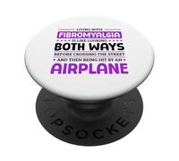Vivre avec Une Sensibilisation à la fibromyalgie Patient Fibro PopSockets PopGrip Adhésif