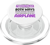 Vivre avec Une Sensibilisation à la fibromyalgie Patient Fibro PopSockets PopGrip pour MagSafe