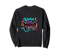 Vivre Cette Vie de Maman avec Un Dicton Amusant : Maman, fête des mères Sweatshirt