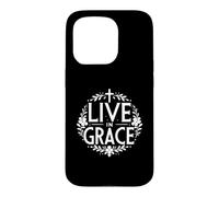 Vivre dans la grâce : Une Foi chrétienne inspirante Coque pour iPhone 15 Pro