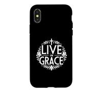 Vivre dans la grâce : Une Foi chrétienne inspirante Coque pour iPhone X/XS