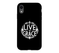 Vivre dans la grâce : Une Foi chrétienne inspirante Coque pour iPhone XR