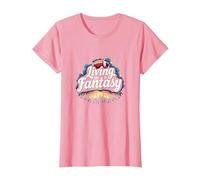 Vivre dans Le rêve d'un Fan de Fantasy Football T-Shirt, Femme, Rose, XS