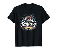 Vivre dans Le rêve d'un Fan de Fantasy Football T-Shirt, Homme, Noir, XL