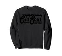 Vivre dans Un Nouveau Monde avec Une Vieille âme Texte rétro Sweatshirt