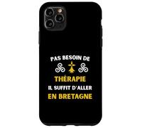 Vivre en Bretagne thérapie Humour Breton Coque pour iPhone 11 Pro Max
