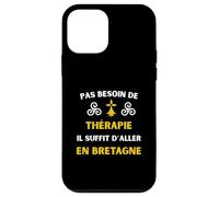 Vivre en Bretagne thérapie Humour Breton Coque pour iPhone 12 Mini
