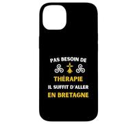 Vivre en Bretagne thérapie Humour Breton Coque pour iPhone 14 Plus
