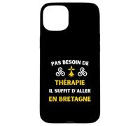 Vivre en Bretagne thérapie Humour Breton Coque pour iPhone 15 Plus