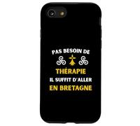 Vivre en Bretagne thérapie Humour Breton Coque pour iPhone SE (2020) / 7/8