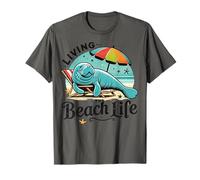 Vivre la Vie à la Plage - Lamantins relaxants Bord de mer T-Shirt