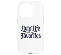 Vivre la Vie avec Mes favoris Coque pour iPhone 15 Pro