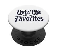 Vivre la Vie avec Mes favoris PopSockets PopGrip Adhésif