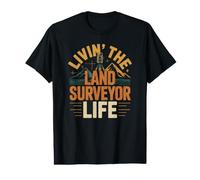 Vivre la Vie de l'arpenteur-géomètre L'arpentage sur Le Terrain T-Shirt Graphique avec Valeur