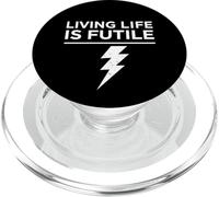 Vivre la Vie est Un nihiliste existentiel Futile Lightning Bolt PopSockets PopGrip pour MagSafe