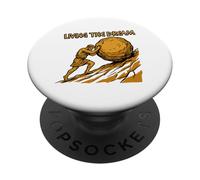 Vivre Le rêve : Travail drôle de Sisyphe, Sarcasme, Travail ennuyeux PopSockets PopGrip Adhésif