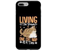 Vivre Le rêve, Une Sieste de Chat à la Fois Coque pour iPhone 7 Plus/8 Plus