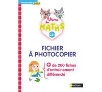 Vivre les maths - CE1 - Fichier à photocopier - Programme 2025 - Jacqueline Jardy - Nathan - broché - Scolaire / Universitaire