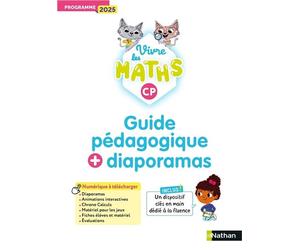 Vivre les maths - CP - Guide pédagogique + Diaporamas - Programme 2025 - Louis Corrieu - Nathan - broché - Scolaire / Universitaire