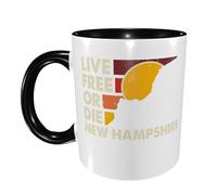 Vivre Libre Ou Mourir New Hampshire Tasses À Thé Drôle Mug À Café Pratiques Mug Pour Travail Chocolat Chaud Boissons Chaudes 330Ml